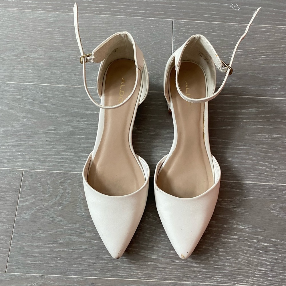 Aldo White Sandals - size 38/ US7.5
